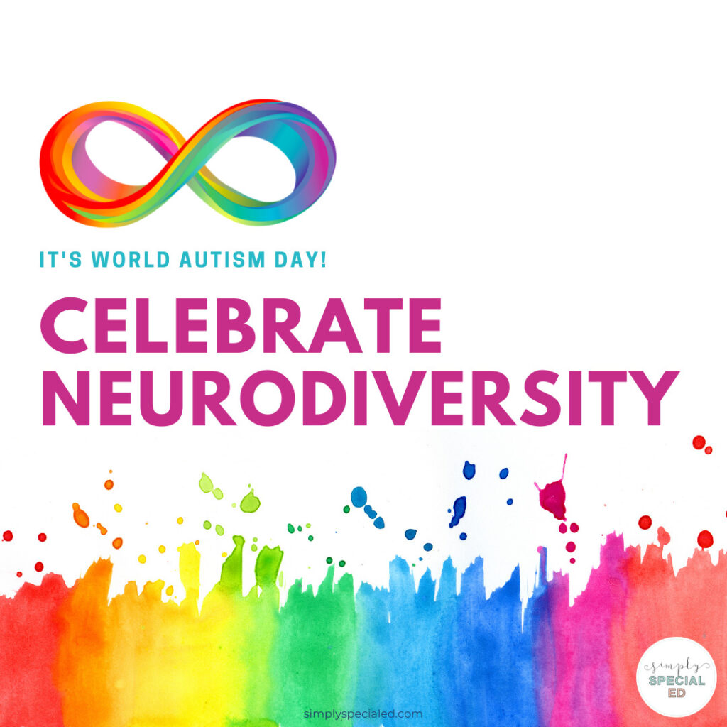 April is Autism Acceptance Month!  This list contains 6 ways to celebrate Autism and Neurodiversity and support the Autistic Community. 