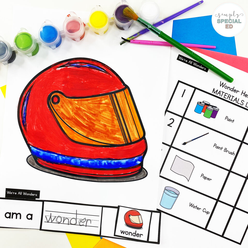 Let’s take a look at some activities included in the "We're All Wonders" Book Companion that are great to pair with this read aloud.