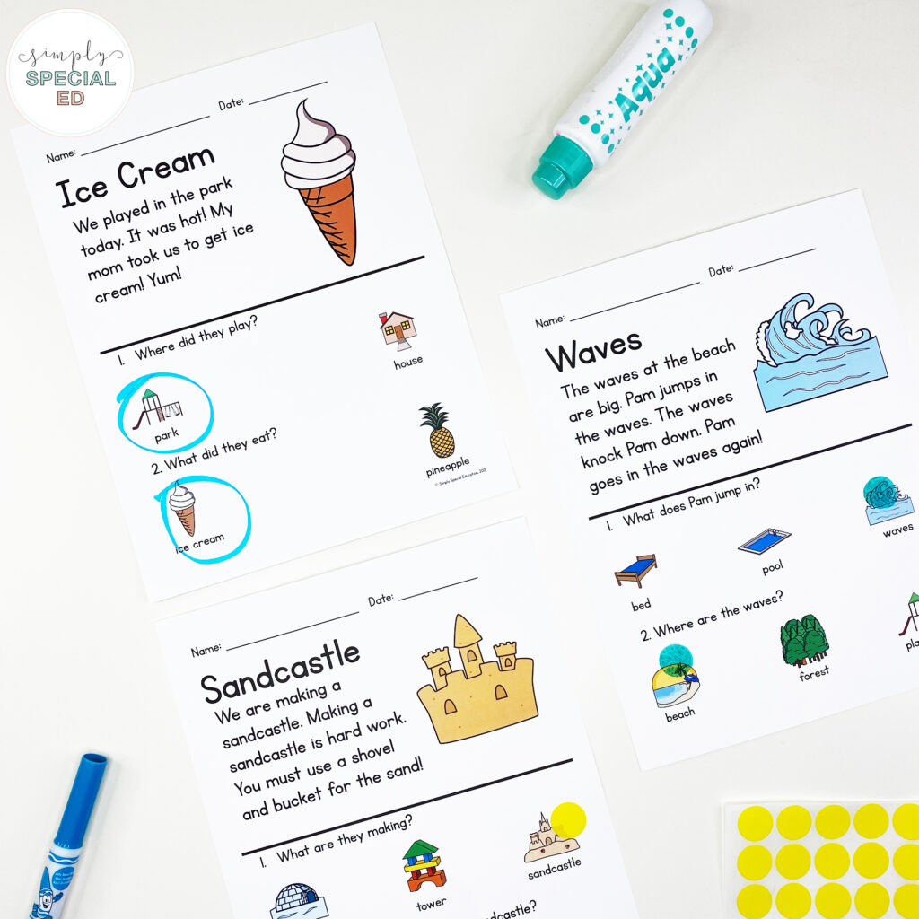 20 fun, low-prep ESY (extended school year) lesson plan for special education summer school teachers to plan your summer lessons with ease!