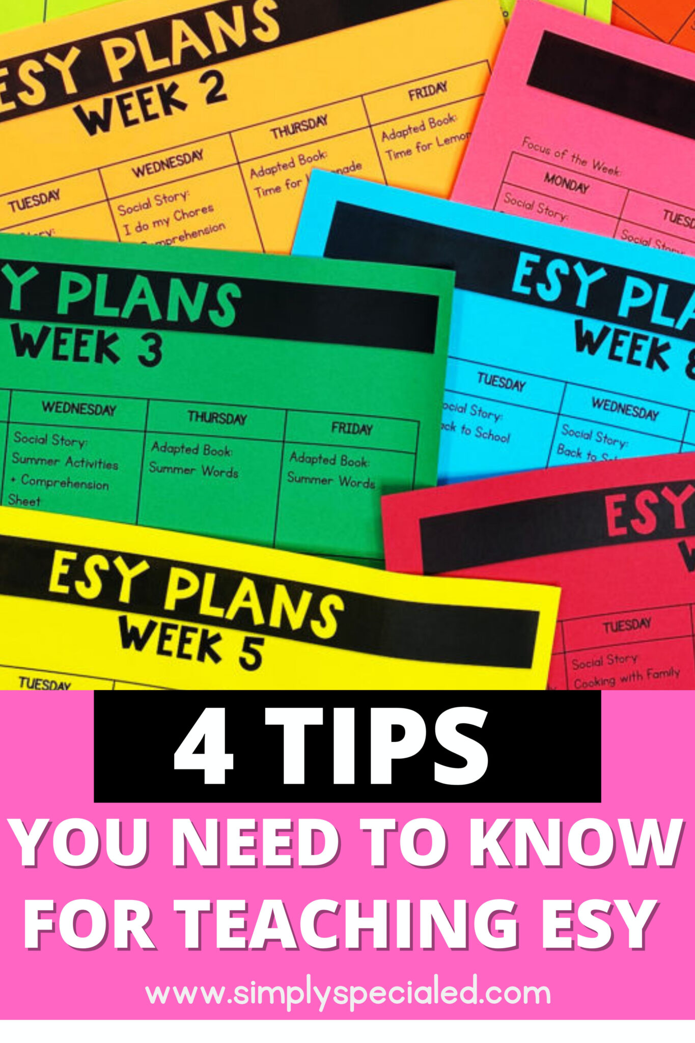 pin-4 tips you need to know for teaching ESY