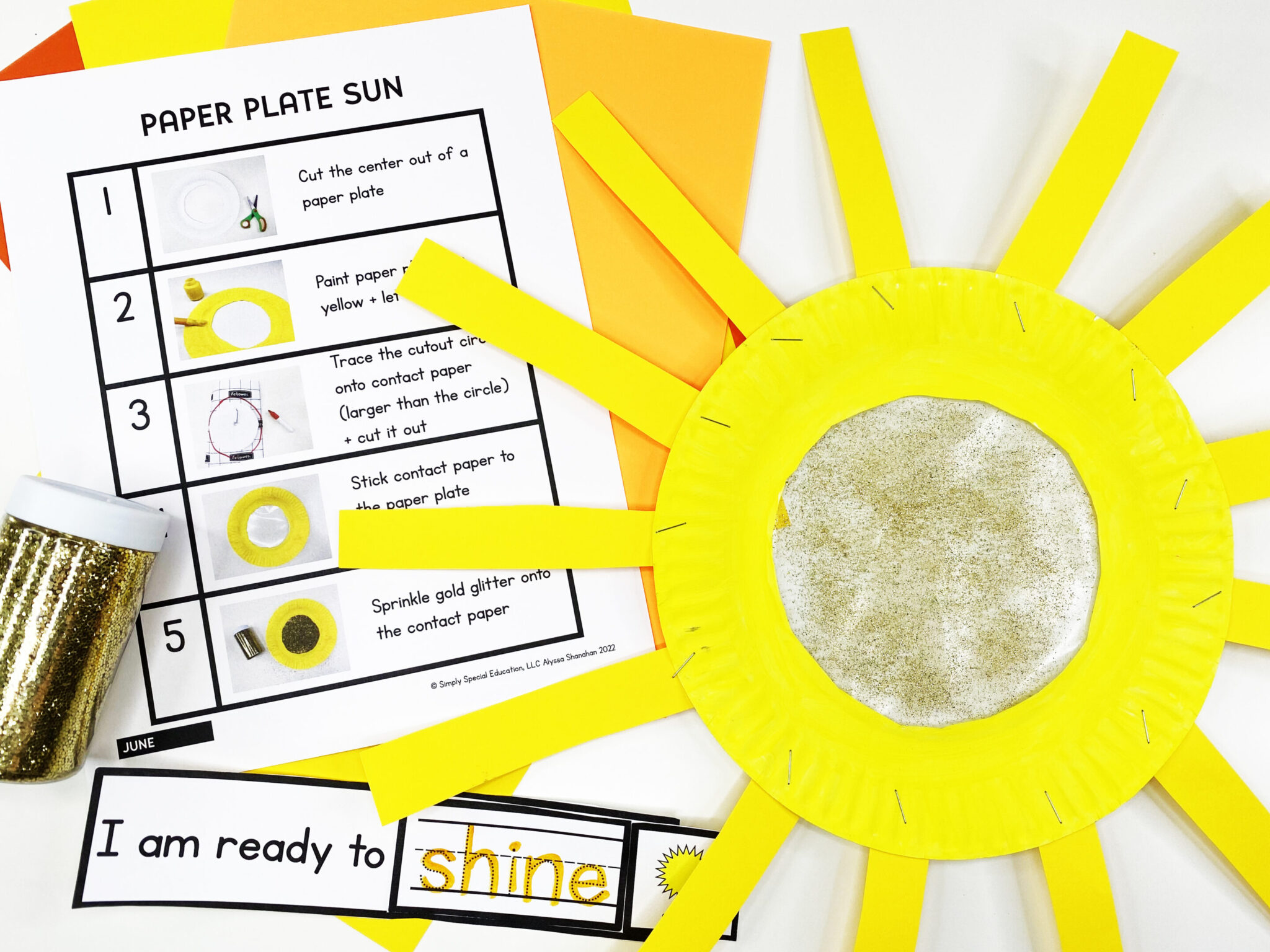 The best part about Summer Visual Crafts is the real picture step by step directions! This makes this resource SO easy to prep!