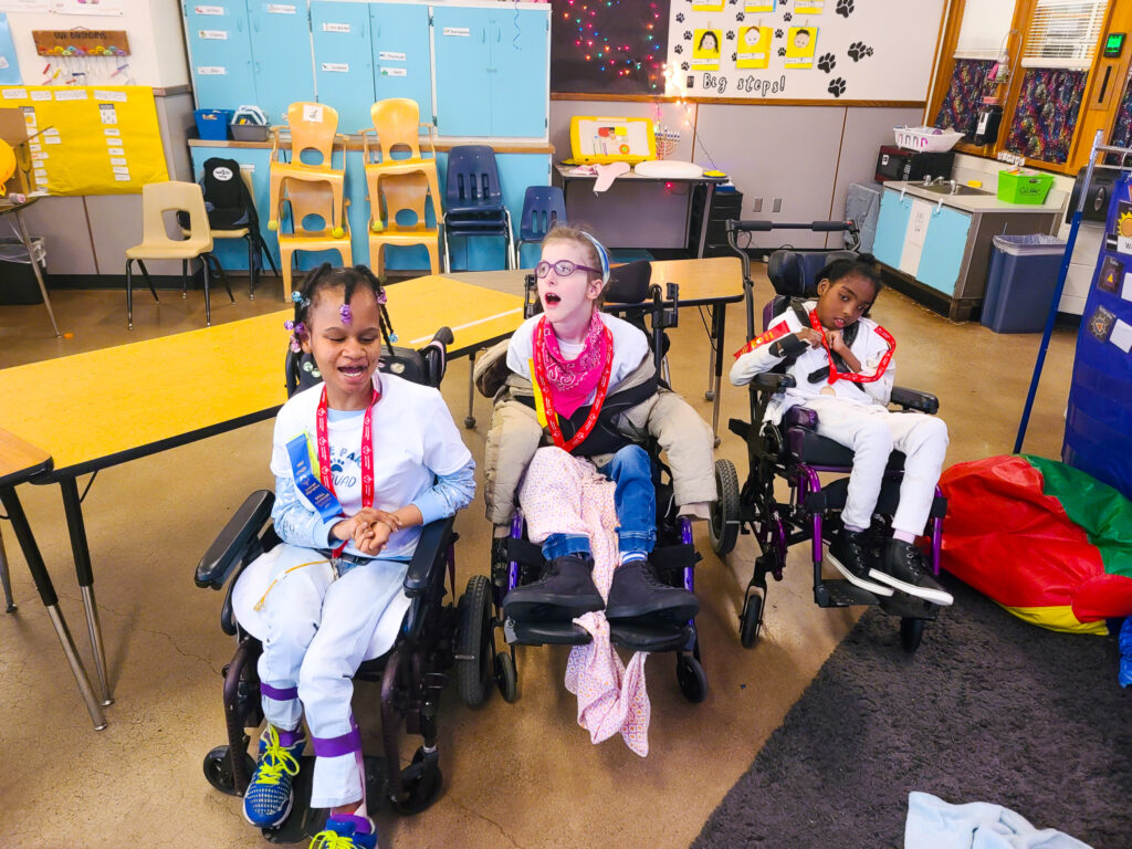 students with gold medals