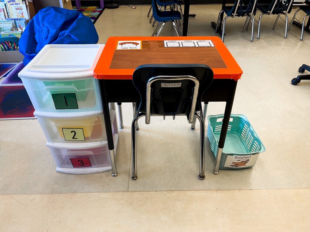 3 drawer organizer for independent work station