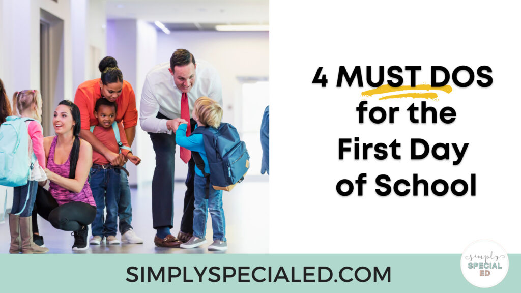 4 must dos for the first day of school