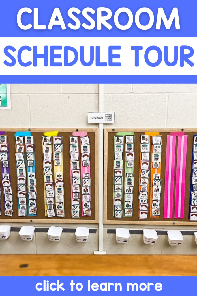 classroom schedule tour pin