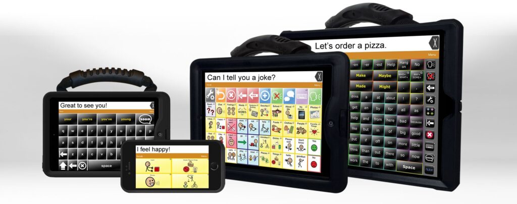 This is an image of a variety of different size AAC devices