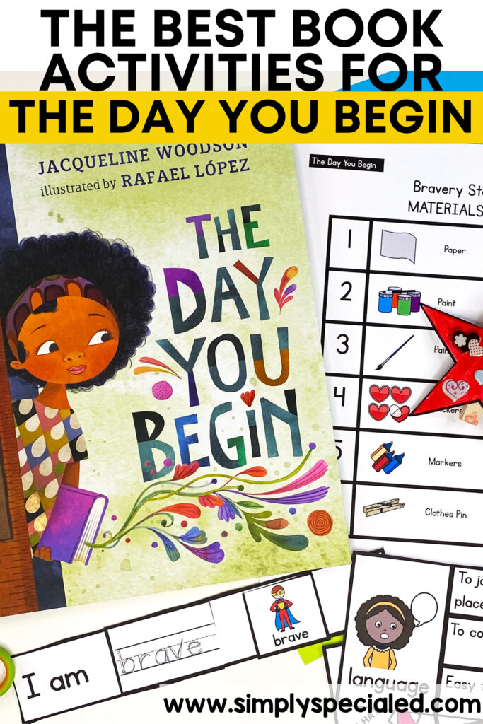 Let’s take a look at some activities included in the The Day you Begin Book Companion that are great to pair with this read aloud. 