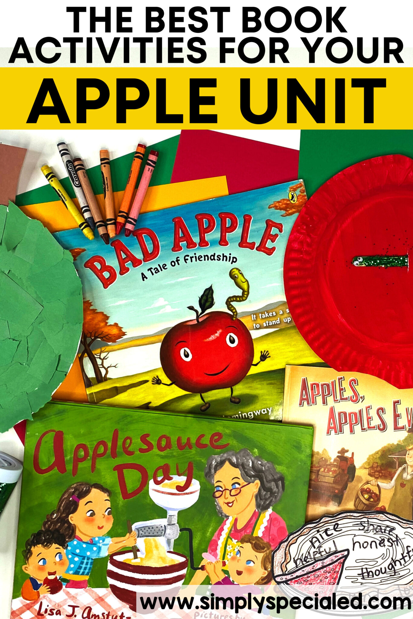 Here’s a look inside the best book companions for an Apple unit in self-contained special education classrooms.
