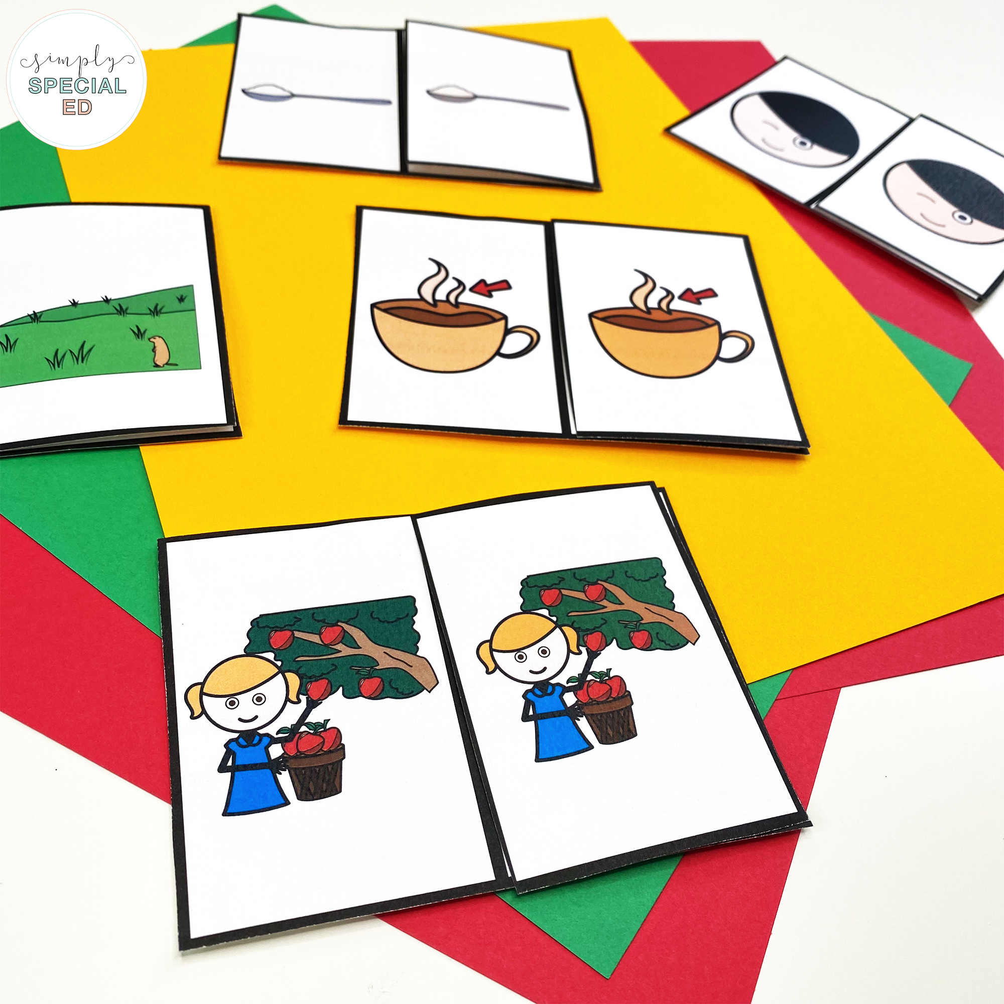 Let’s take a look at some adapted activities included in the Applesauce Day Book Companion that are great to pair with this read aloud. 