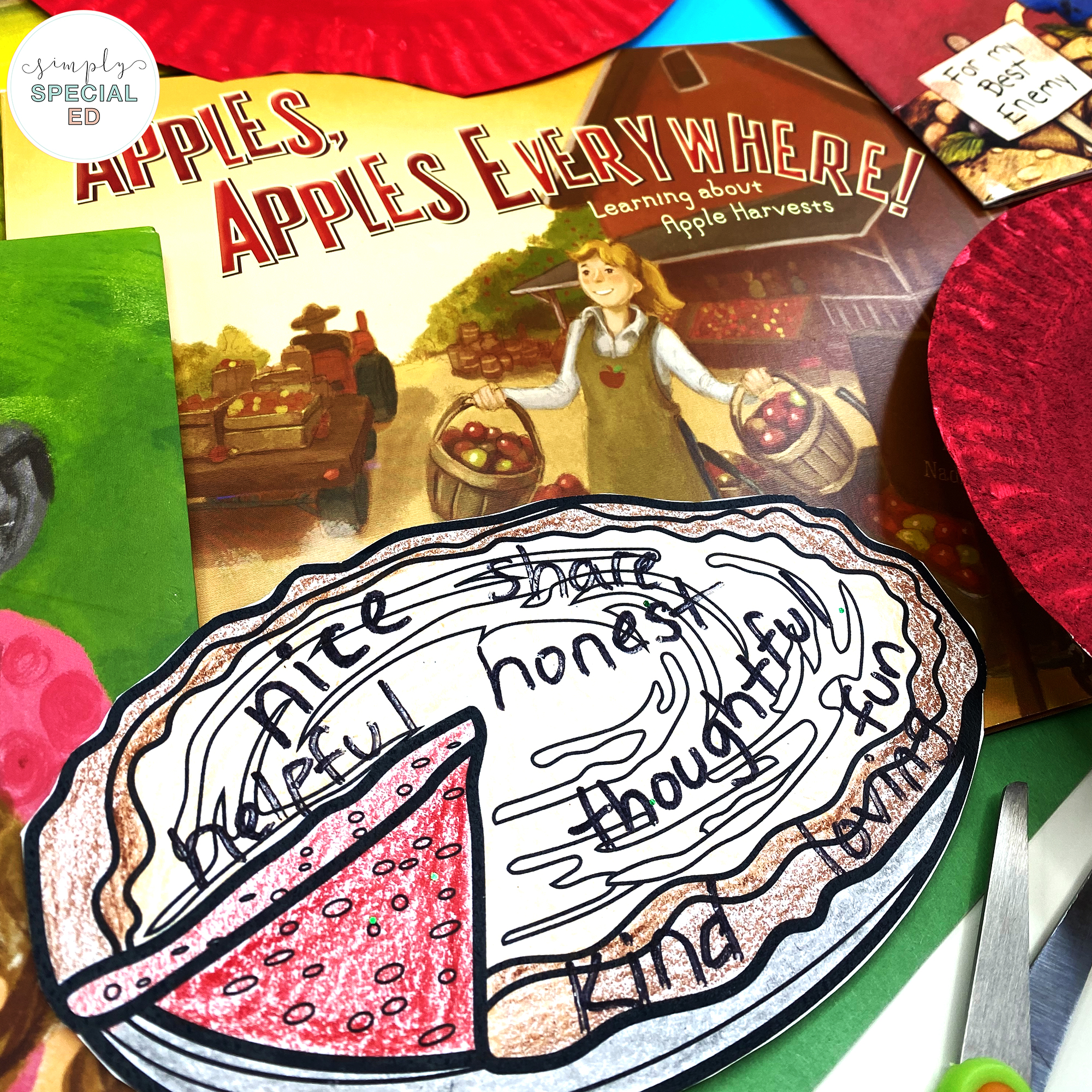 Here’s a look inside the best book companions for an Apple unit in self-contained special education classrooms.