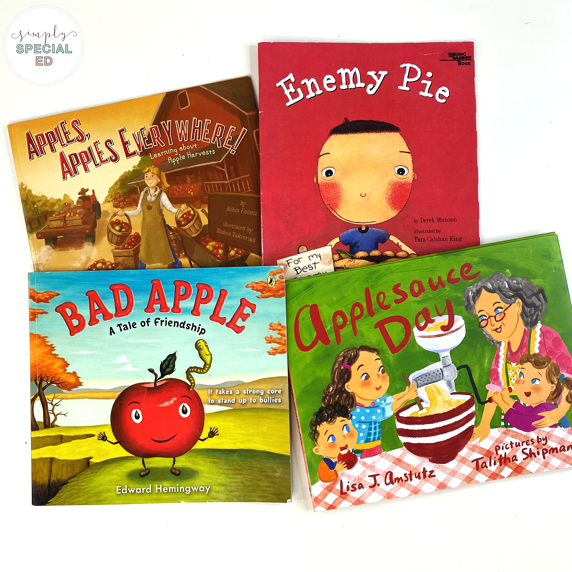 Here’s a look inside the best book companions for an Apple unit in self-contained special education classrooms.