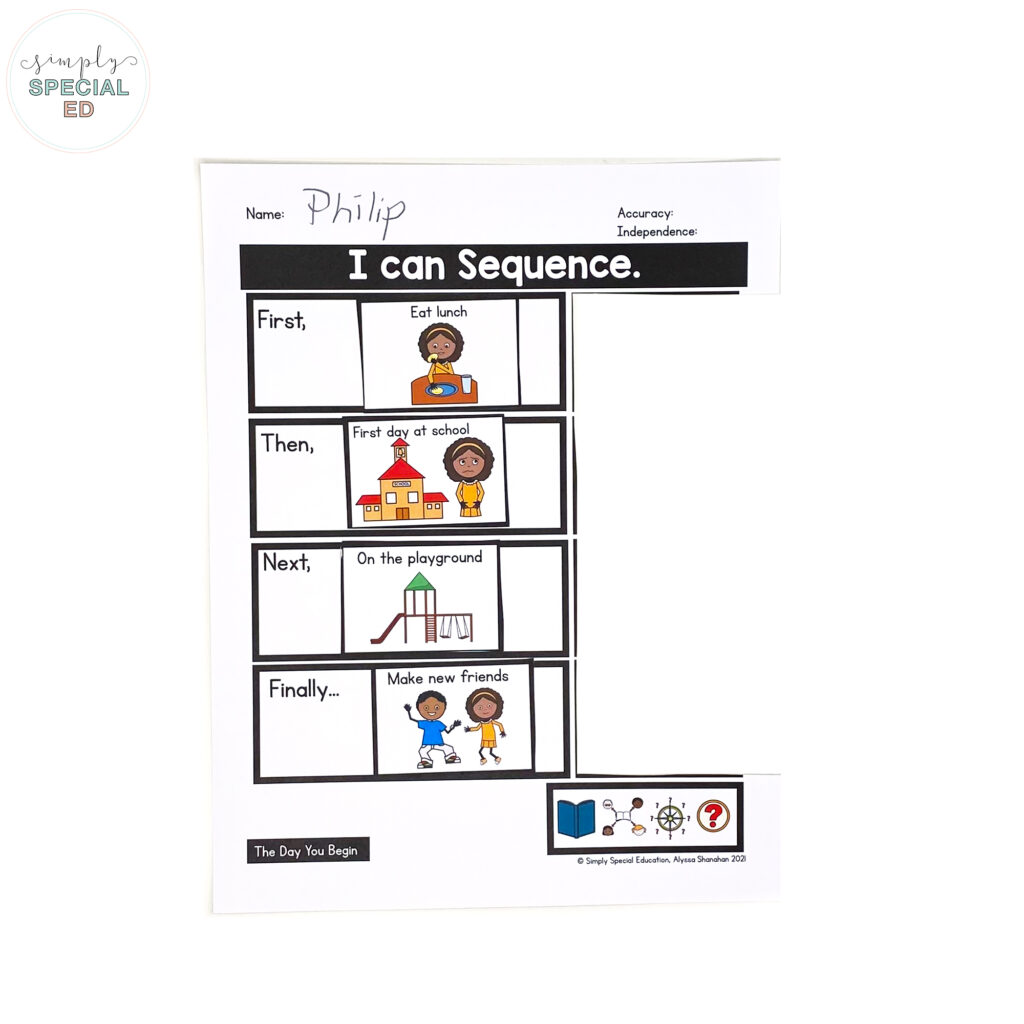 Let’s take a look at some activities included in the The Day you Begin Book Companion that are great to pair with this read aloud. 