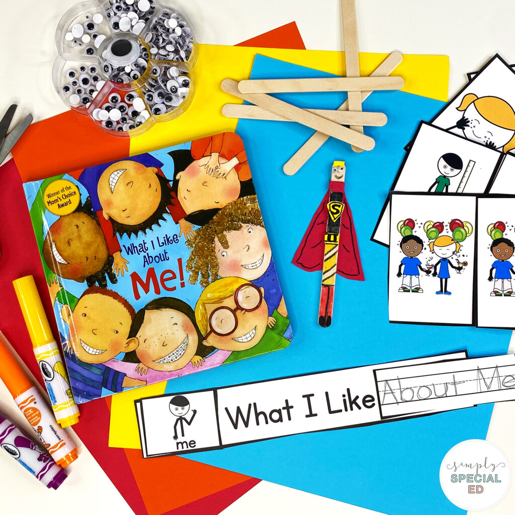 Let’s take a look at some activities included in the What I Like About ME! Book Companion that are great to pair with this read aloud. 