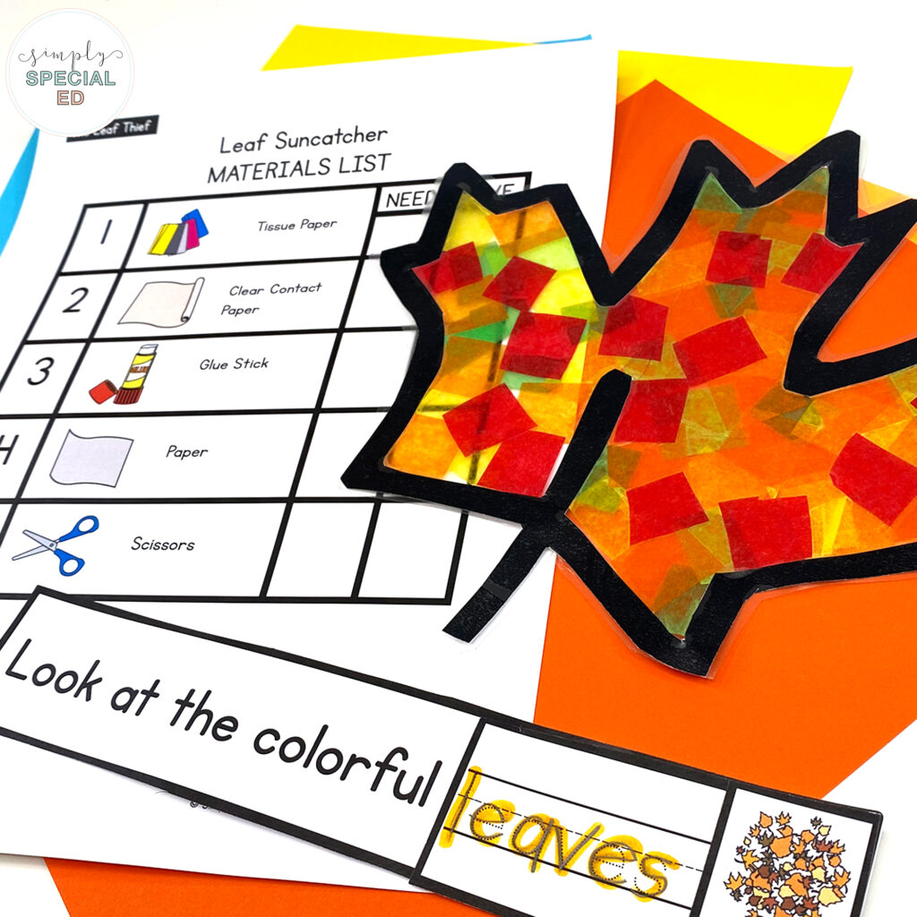 Let’s take a look at some activities included in The Leaf Thief Book Companion that are great to pair with this read aloud. 