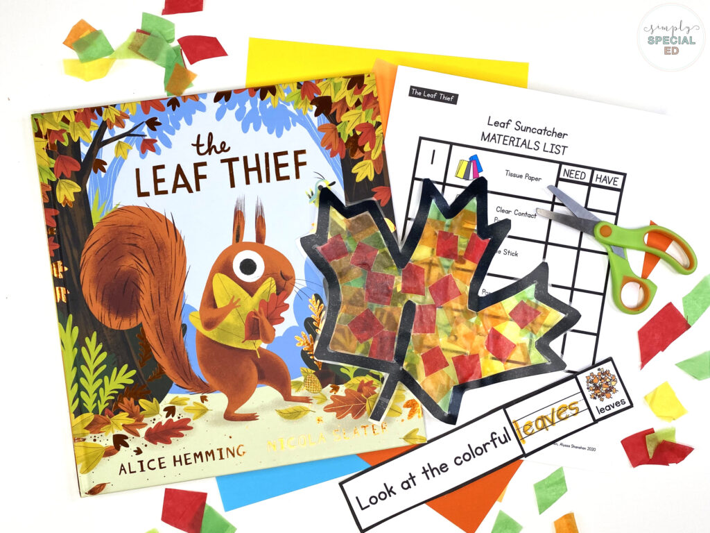 Let’s take a look at some activities included in The Leaf Thief Book Companion that are great to pair with this read aloud. 