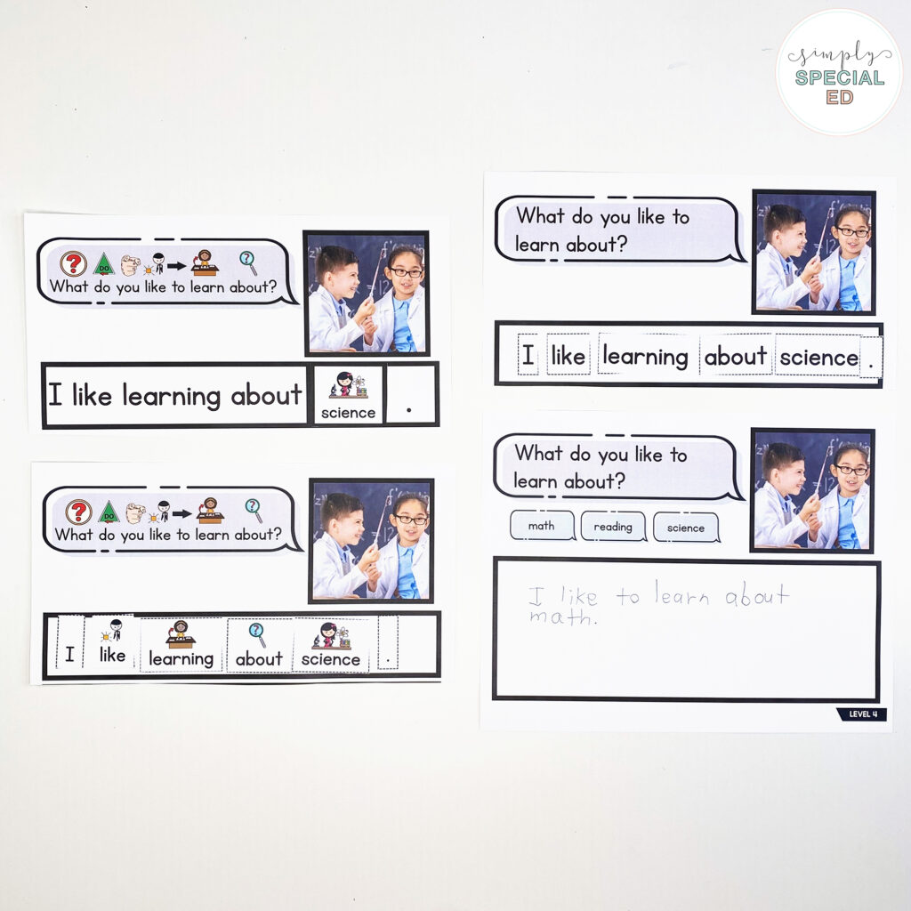 Using a daily journal in your special education classroom is a great way to encourage students to practice writing and building ideas at their own level.