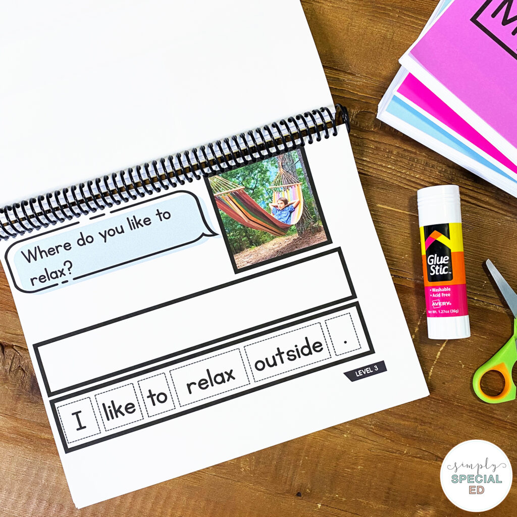 Unlock the power of visual differentiated visual writing journals for special education classrooms and download a free week of prompts.