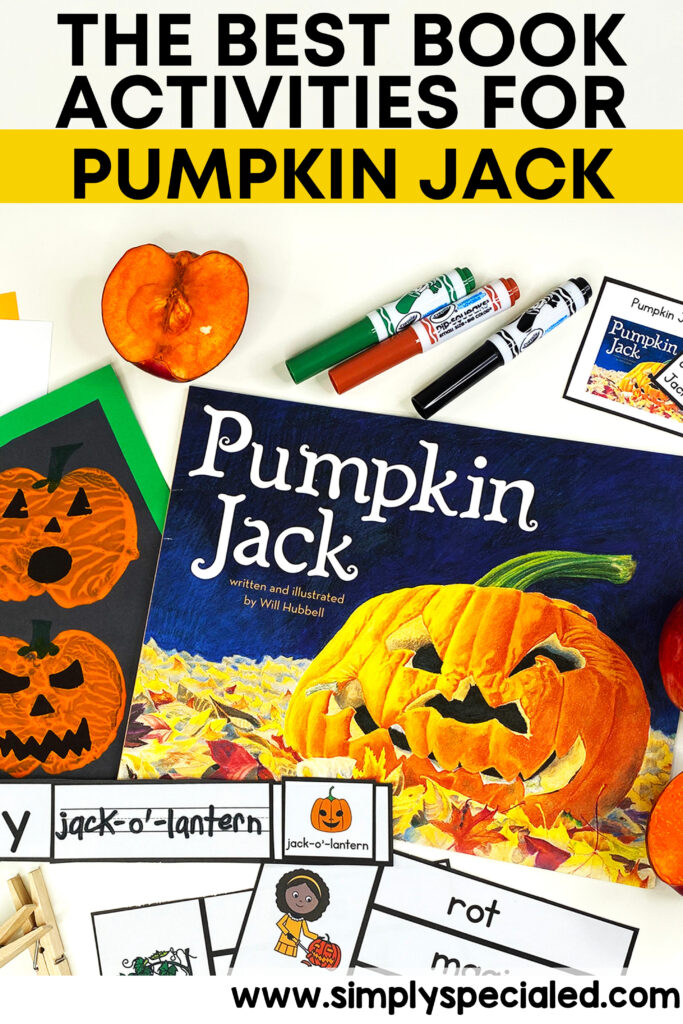 Let’s take a look at some adapted activities included in the Pumpkin Jack Book Companion to use in your special education classroom.