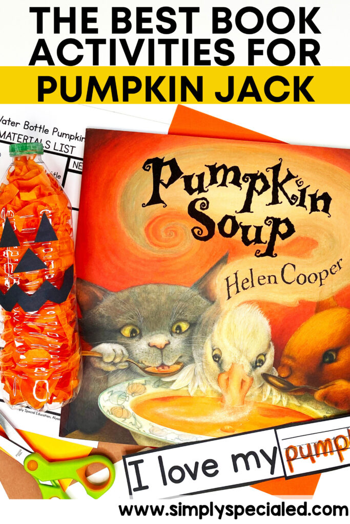 Let’s take a look at some adapted activities included in the Pumpkin Soup Book Companion for your special education classroom.