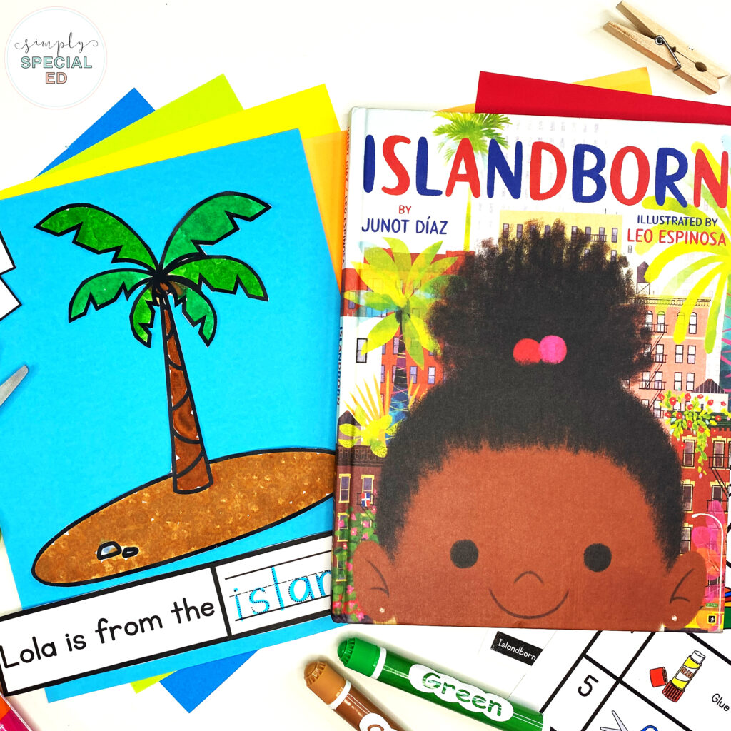 Here are 5 of my favorite books for celebrating Hispanic Heritage Month in your special education classroom. (and a free book companion!)