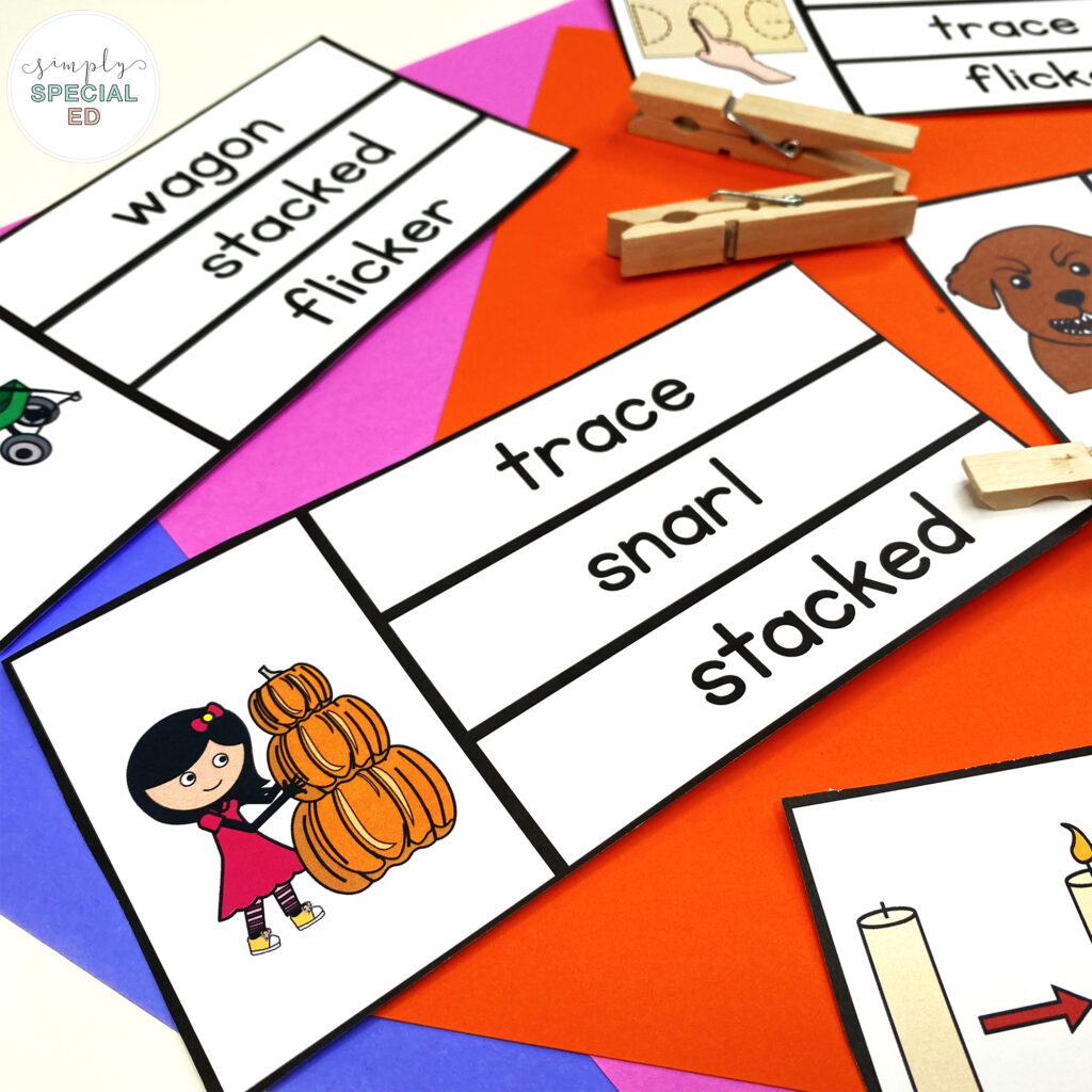 Peek inside some adapted activities included in the Pick a Pumpkin Book Companion to use in your special education classroom this fall.