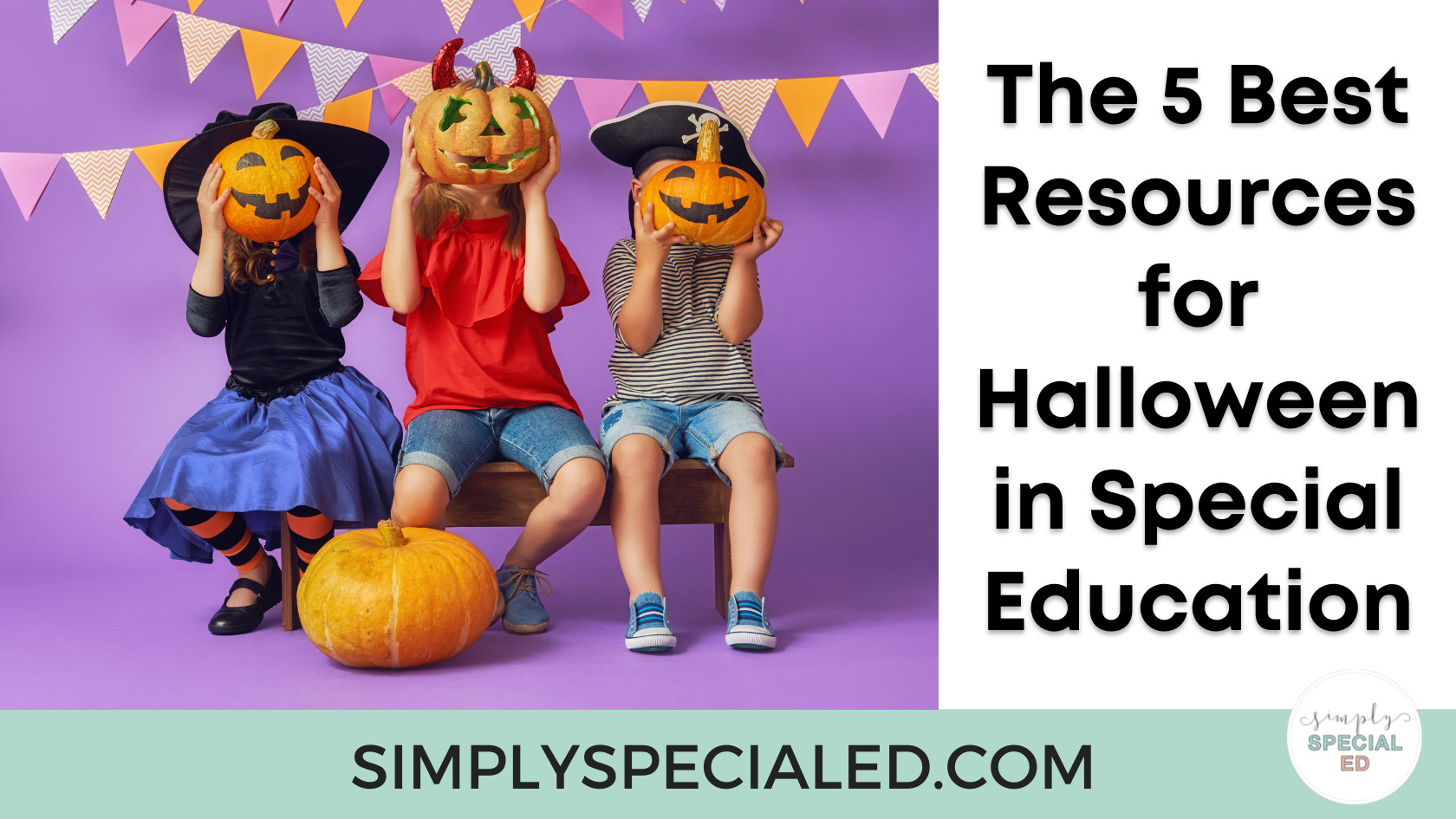 Halloween themed resources keep students engaged. Read on to learn about my favorite adapted Halloween Activities for special education.