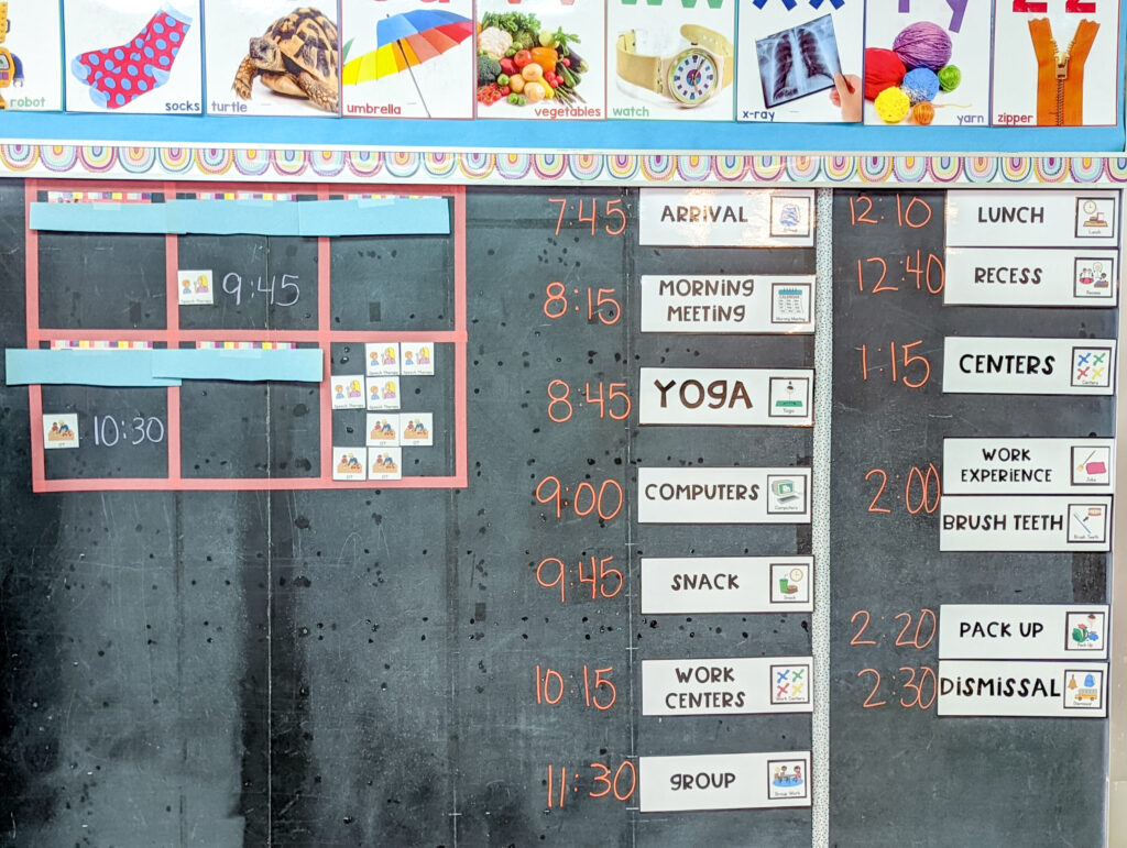 morning routine: schedule