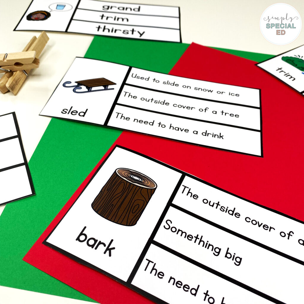 5 adapted activities for the read aloud book Pick a Pine Tree by Patricia Toht.  Activities include visual directions for special education.