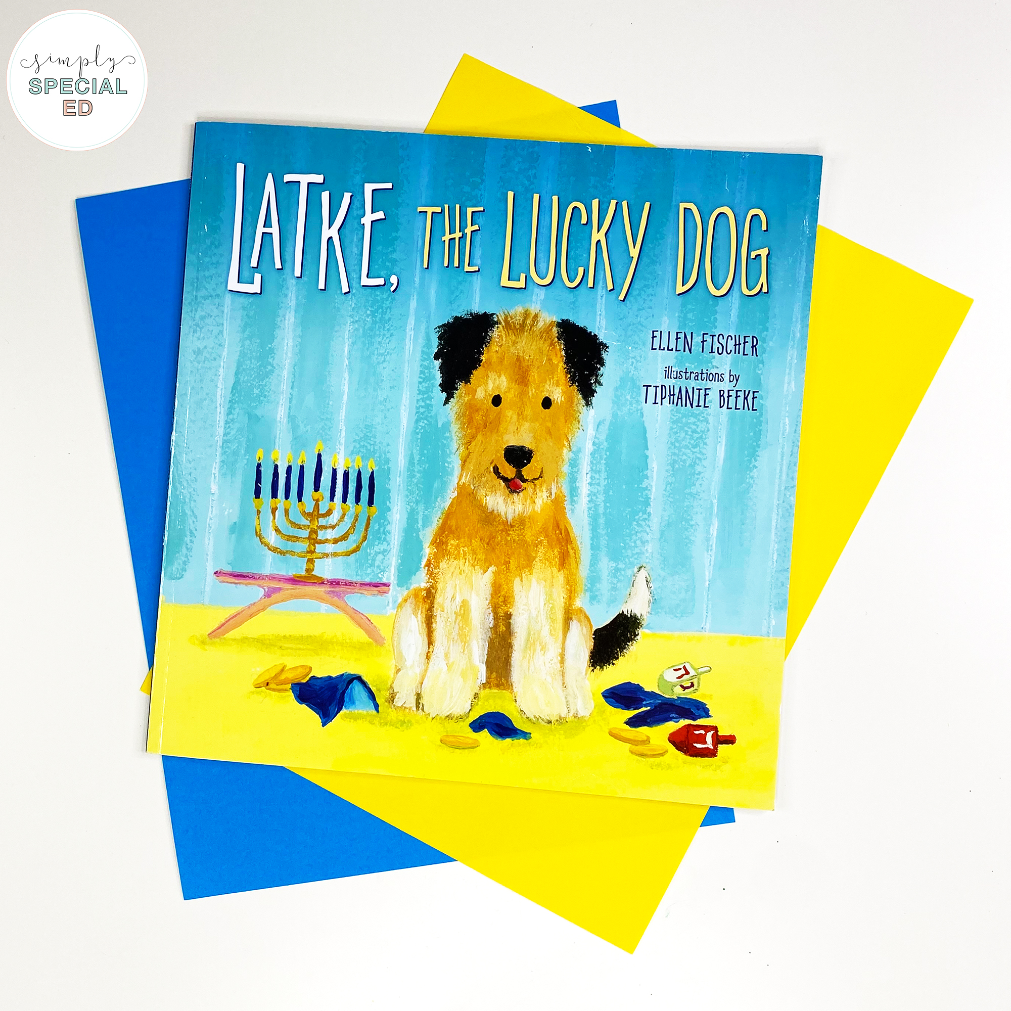 Activities for Latke, the Lucky Dog and introducing Hanukkah food and activities to your special education classroom. 