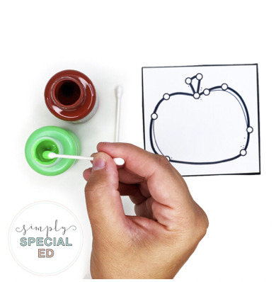 Q-Tip Painting in Special Education