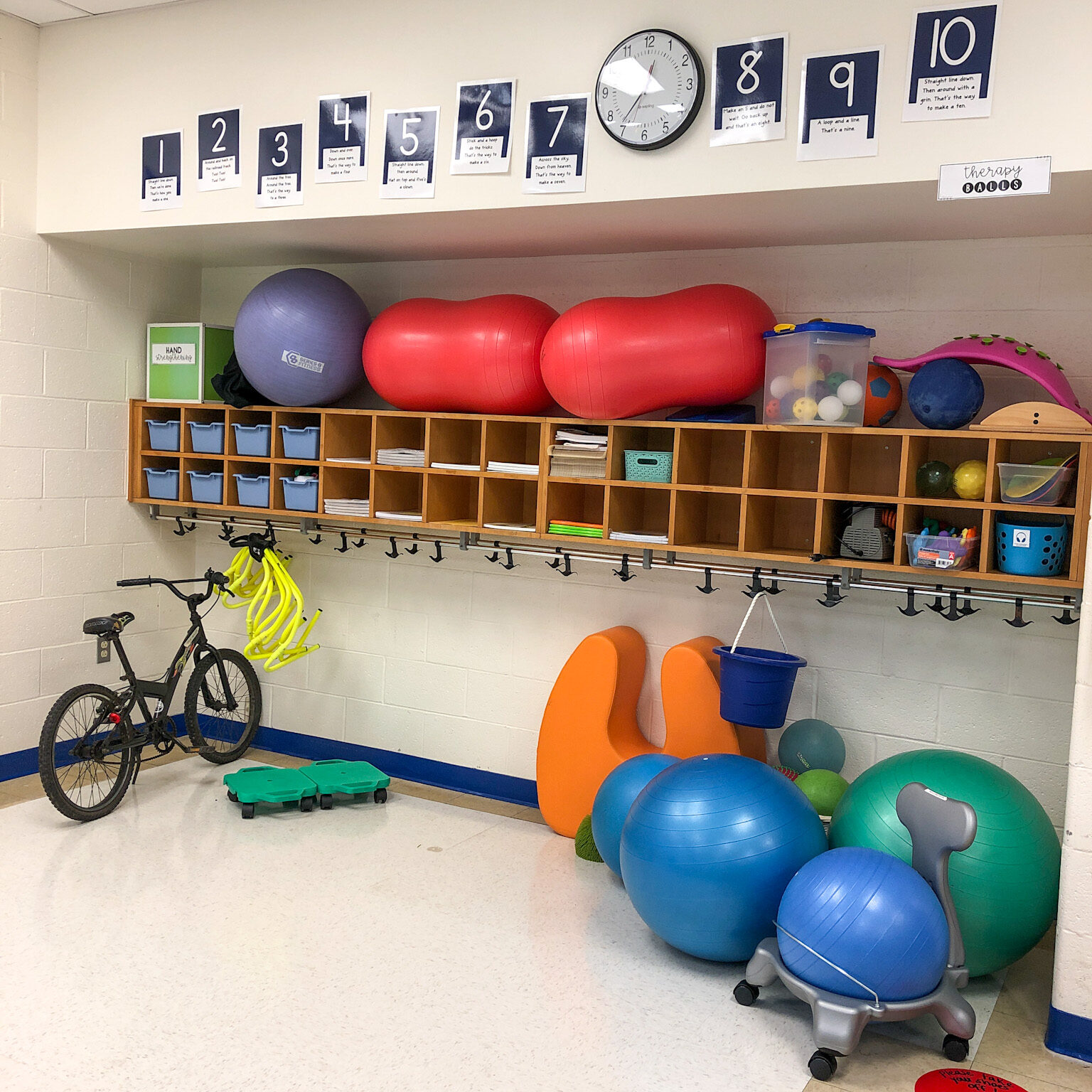 the author's sensory room at one of her school buildings