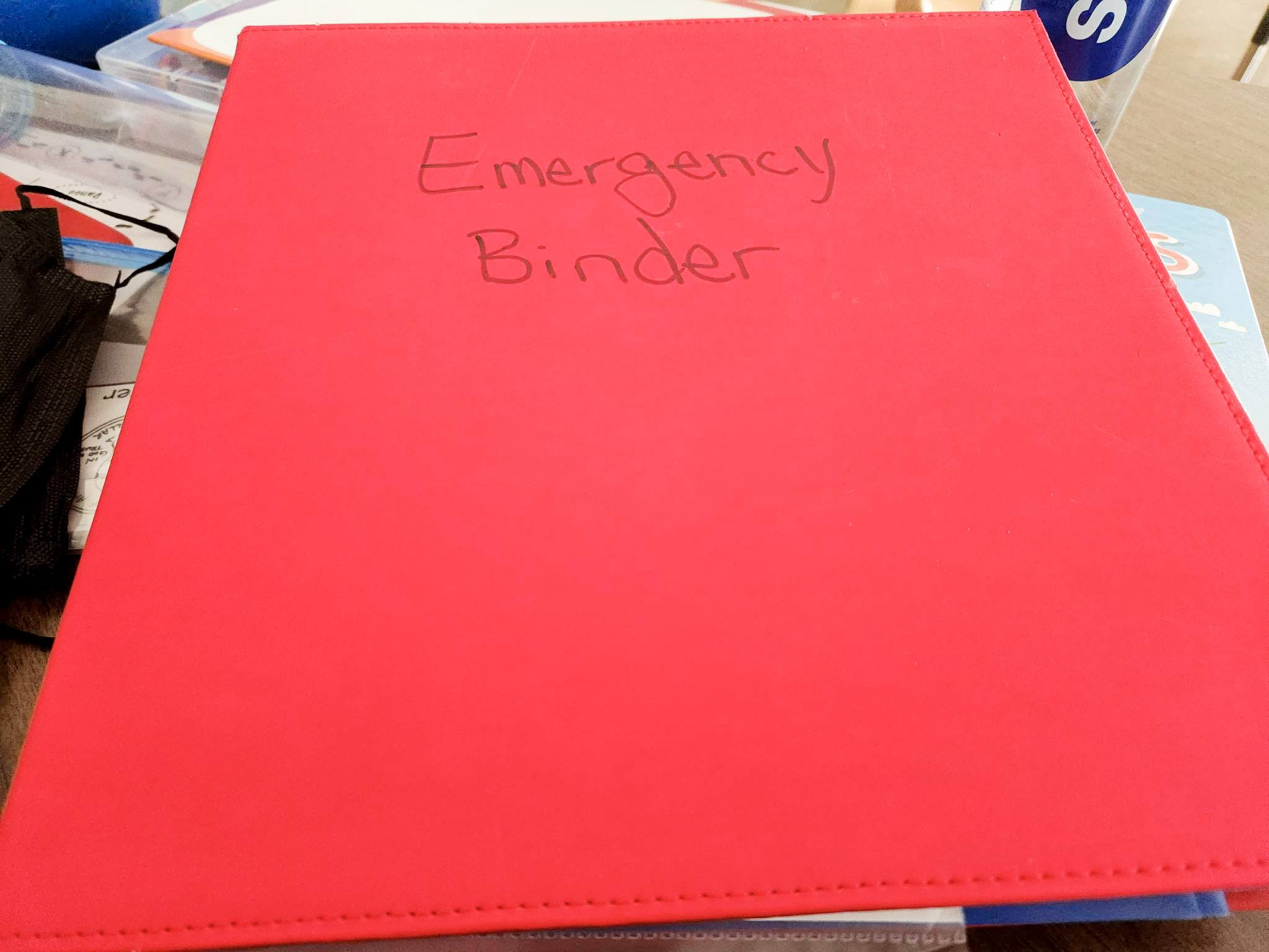red binder
