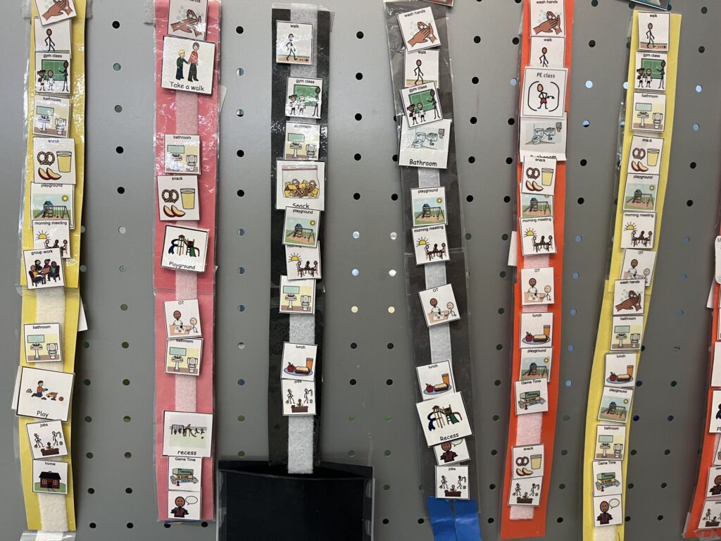 early intervention preschool classroom schedule wall