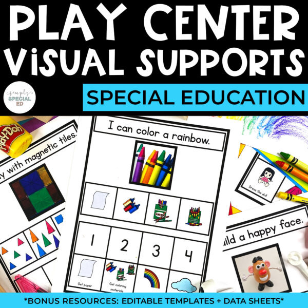 Play center visuals supports