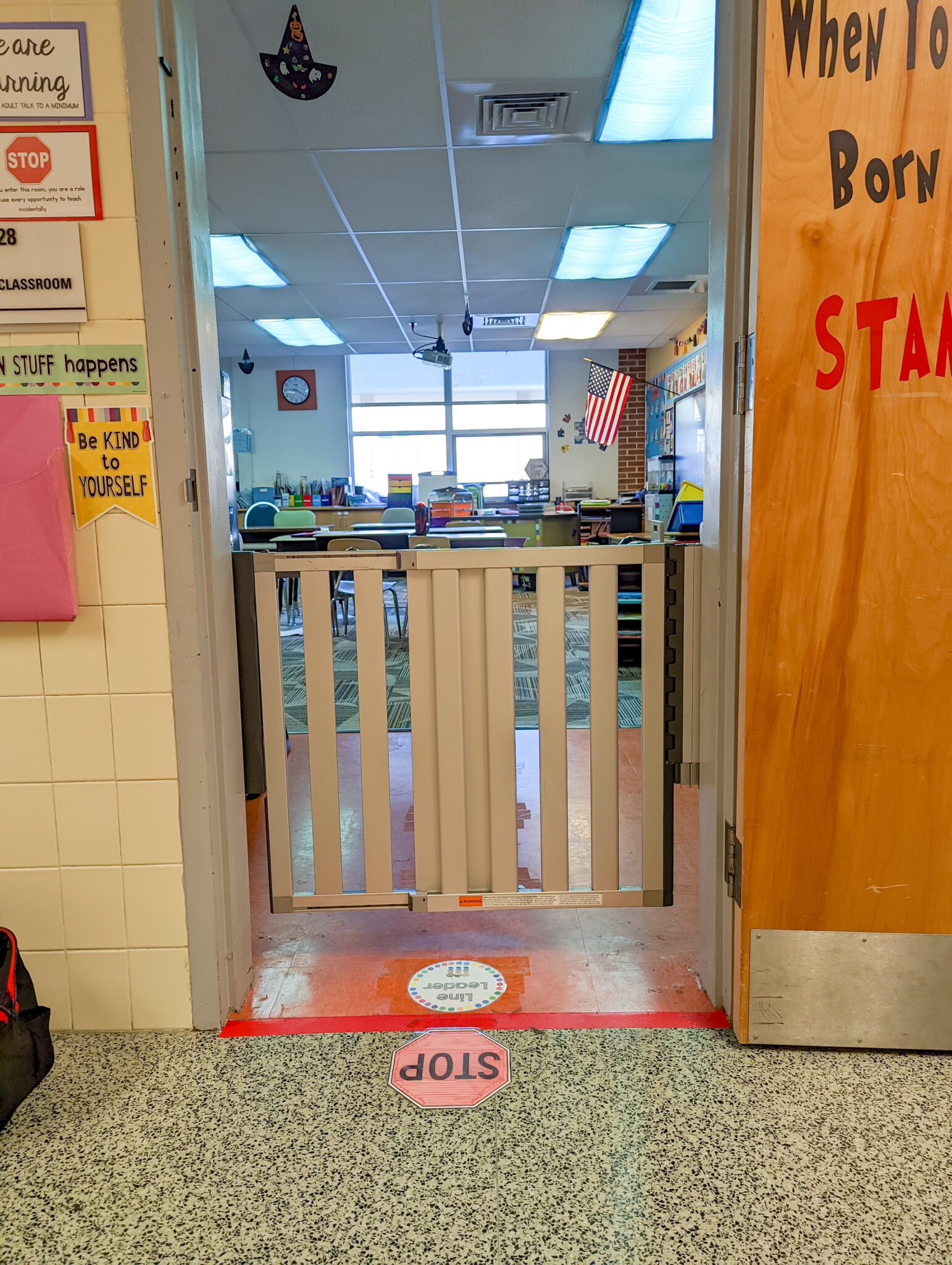 gate to classroom