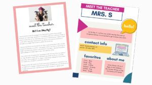 Meet the teacher packet featured image