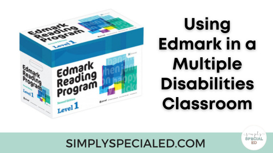 banner reading using edmark in a multiple disabilities classroom