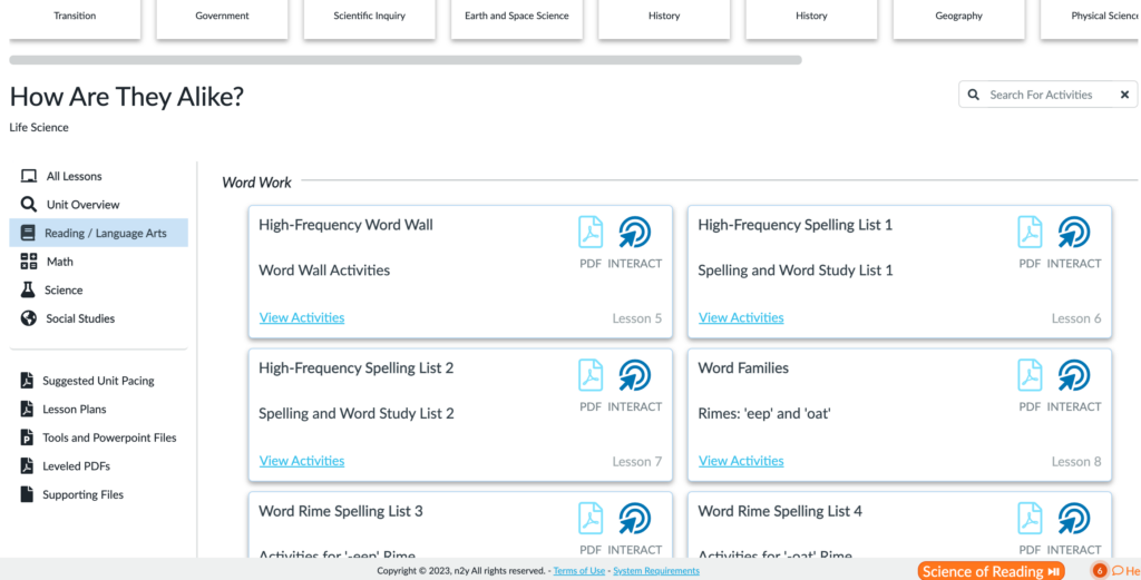 menu 10 Tips For Using Unique Learning System
