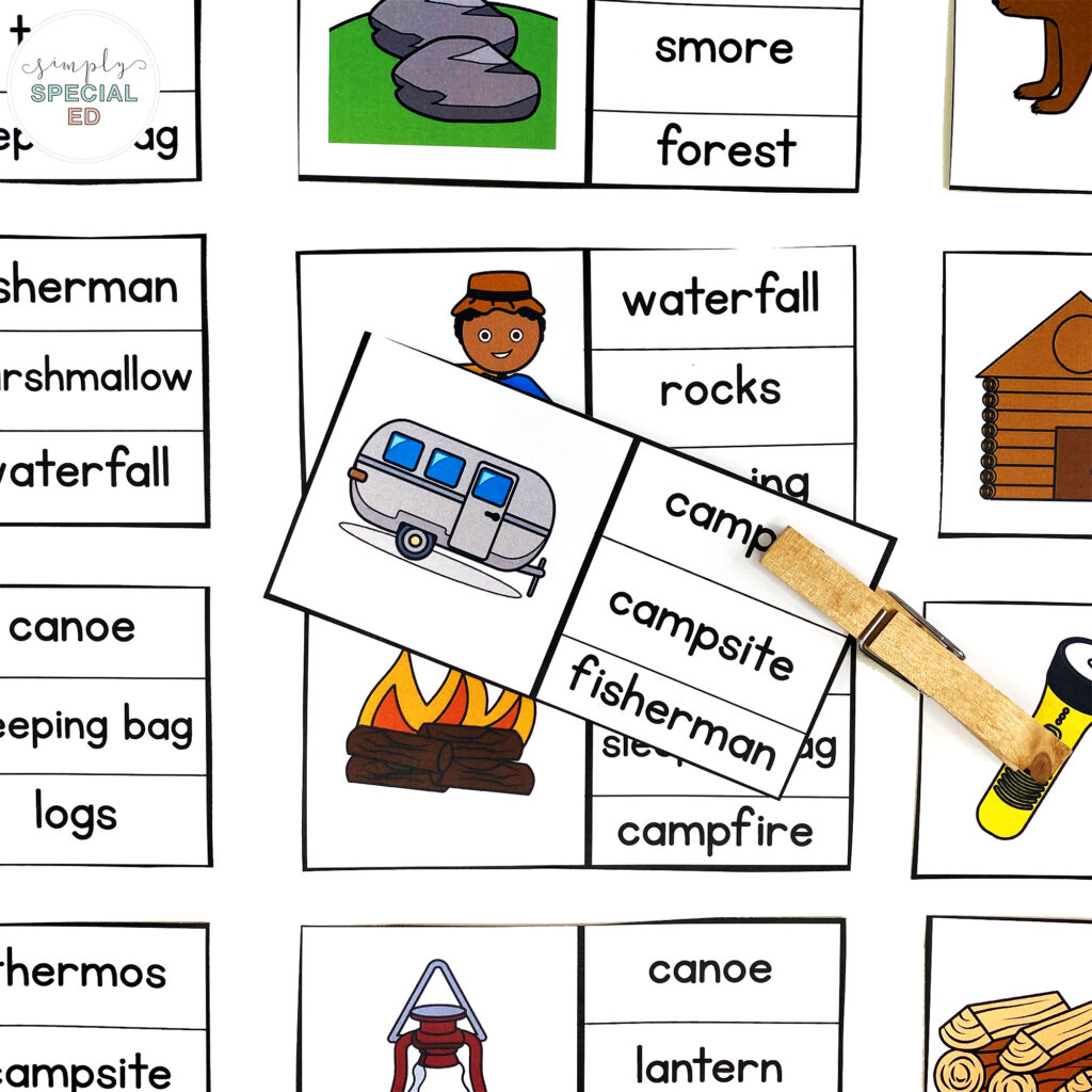 Here is everything you need for the best camping theme and lesson plans in your ESY special education classroom this summer!
