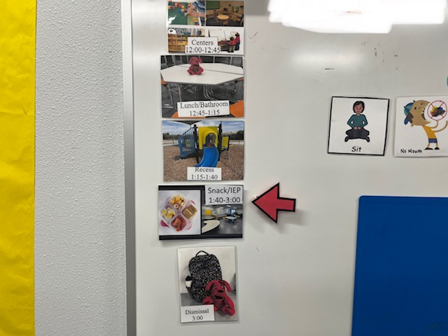 Sample whole group schedule- self contained preschool