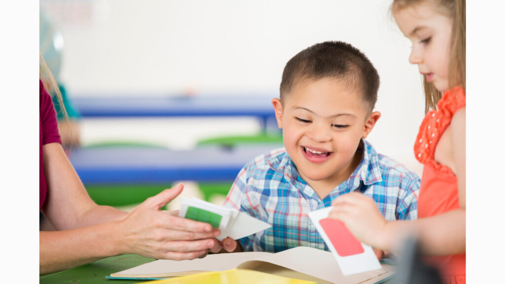 two students working together 