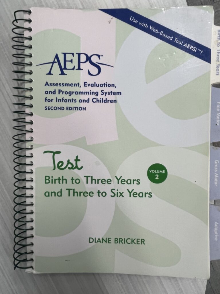 AEPS Assessment I use as an Early Childhood SpEd Teacher