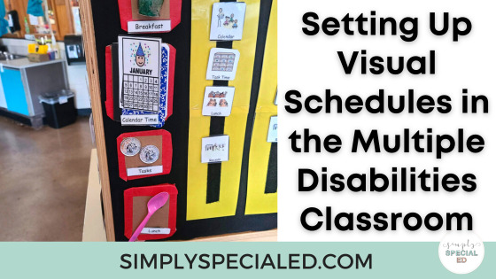 Setting Up Visual Schedules in the Multiple Disabilities Classroom