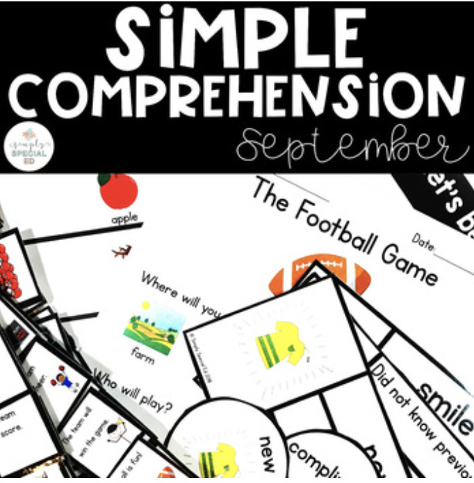 Simple comprehension packet September thumbnail 
