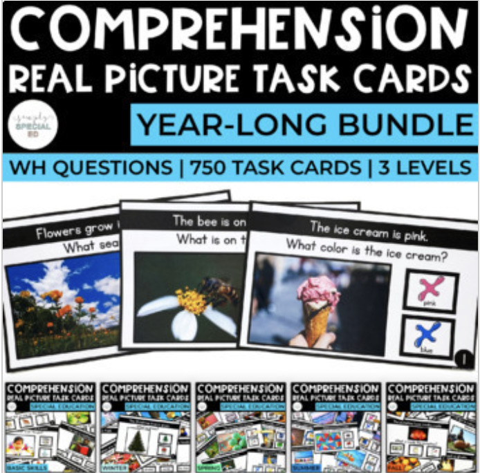 Comprehension task cards thumbnail