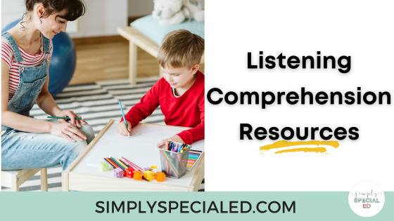 Blog header photo for listening comprehension resources 