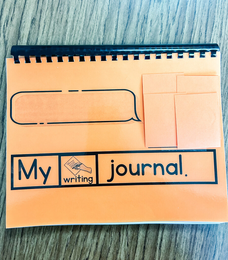 Writing journal cover page example
