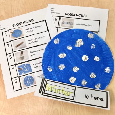 December Visual Crafts for Special Education