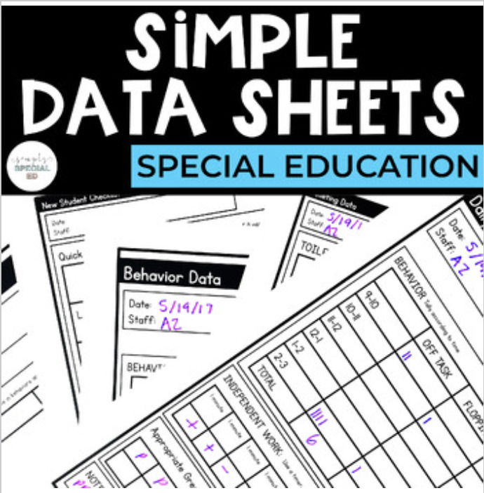 Simple Data sheets for organizing data