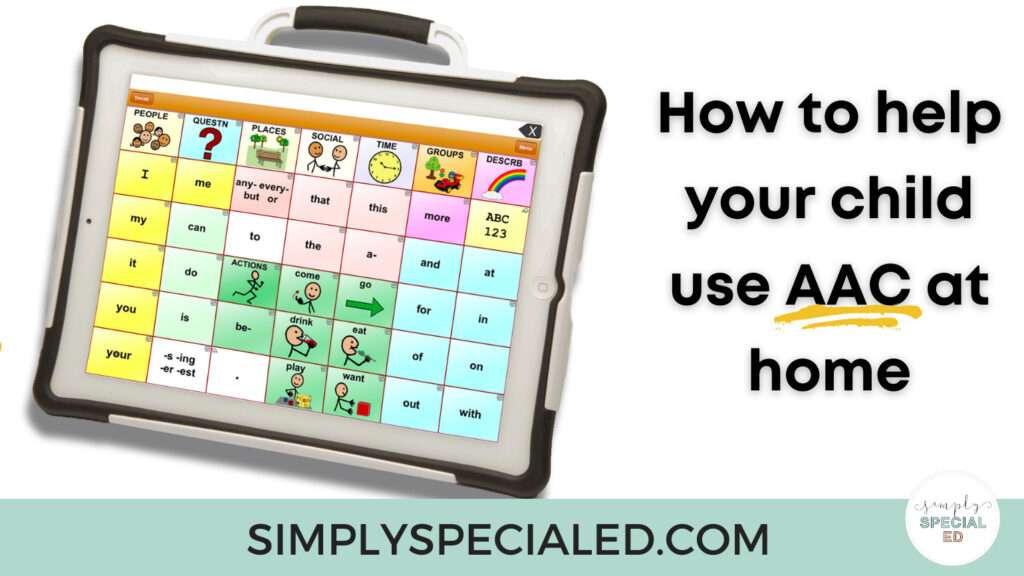 How to help your child use AAC at home